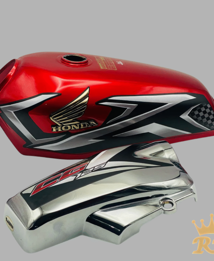 2025 RED BLK STI WRAPE WITH CHROME SIDECOVER FUEL TANK CG 125