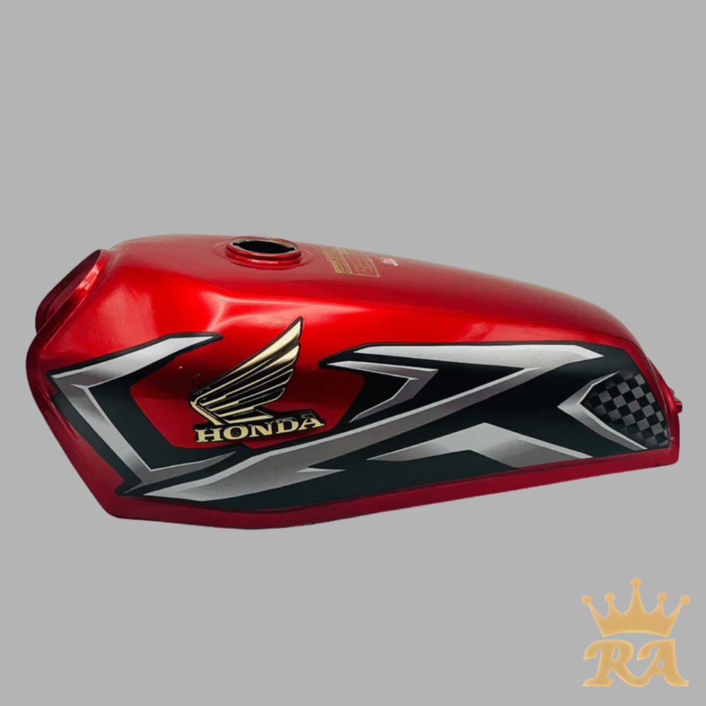 2025 RED BLK STI WRAPE WITH CHROME SIDECOVER FUEL TANK CG 125 - Image 2