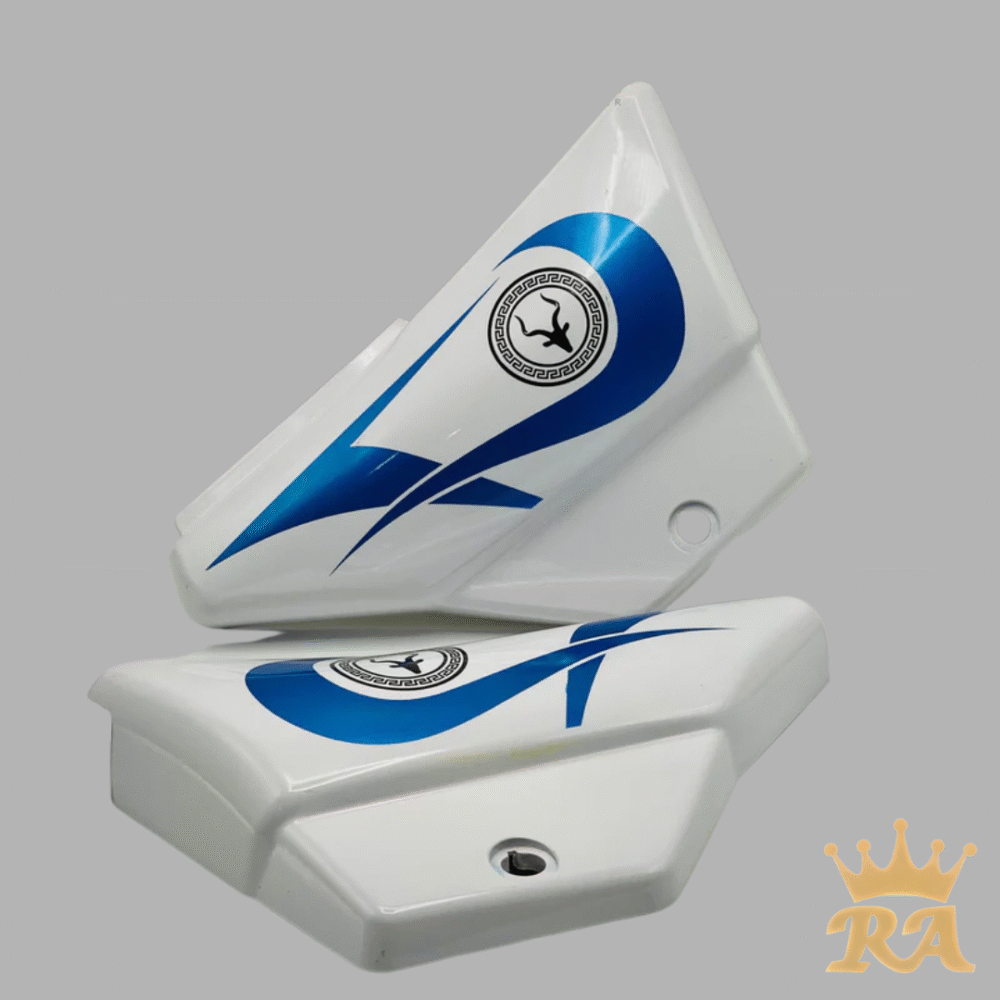 Markhor Design Fuel Tank set white & blue for CD70 - Image 3