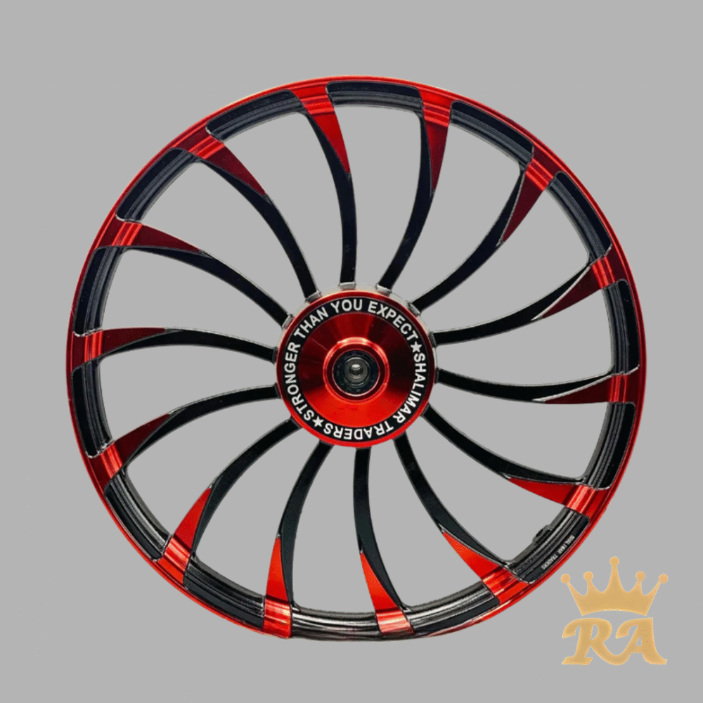 Premium Red Curve Alloy Rims for CD 70