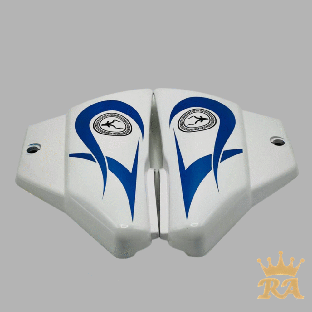 Markhor Design Fuel Tank set white & blue for CD70 - Image 4