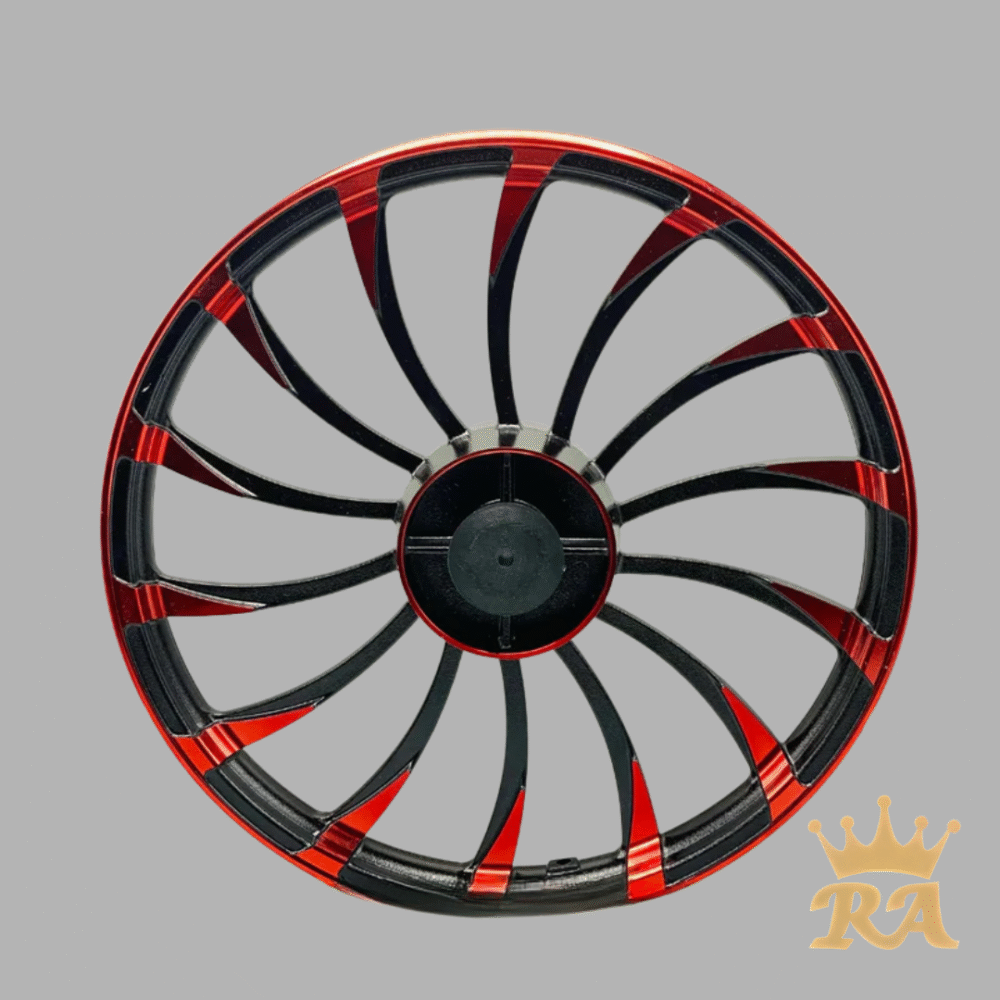 Premium Red Curve Alloy Rims for CD 70 - Image 4